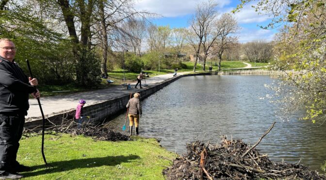 Stor redningsaktion ved gadekæret